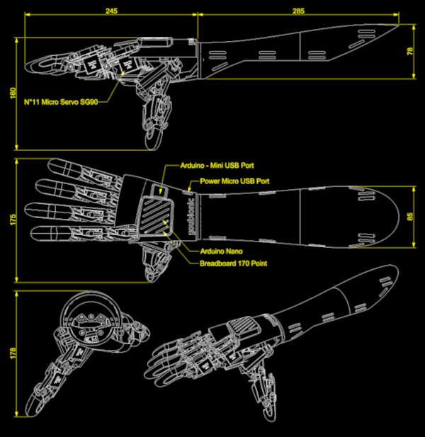 Hand exoskeleton concept